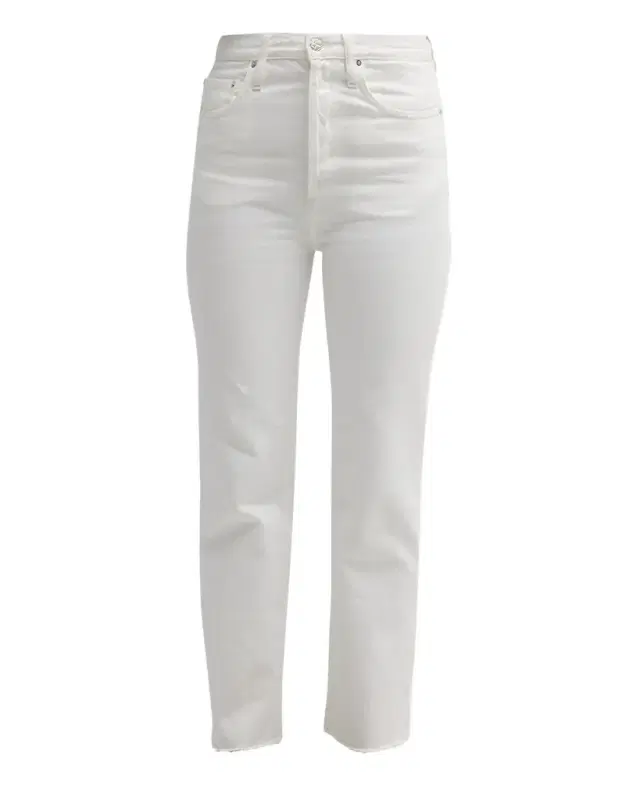 Toteme Classic Cut Straight-Leg Ankle Denim Jeans