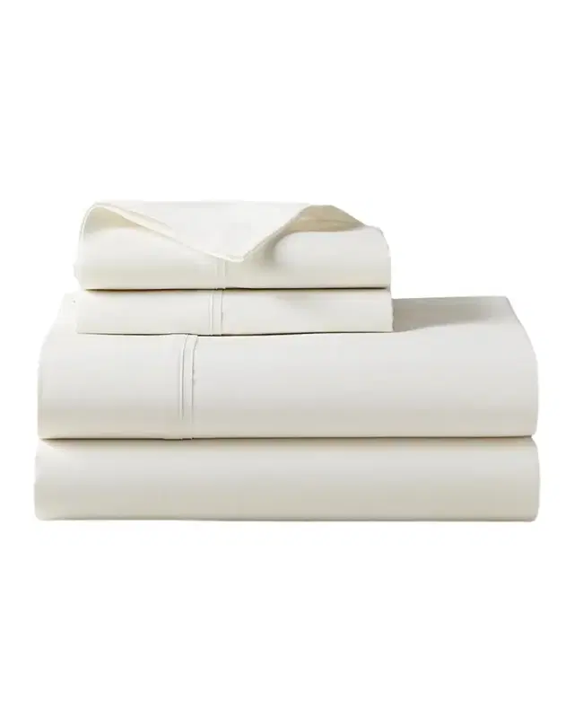 Organic 464 Percale Fitted Sheet, TWIN