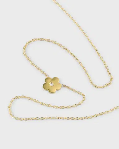 Jennifer Meyer Mini Daisy Diamond Necklace | Thumbnail 3 Jennifer Meyer Mini Daisy Diamond Necklace | Thumbnail 3