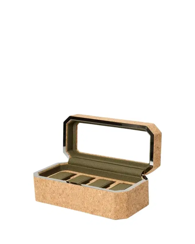 WOLF Cortica 4-Piece Watch Box