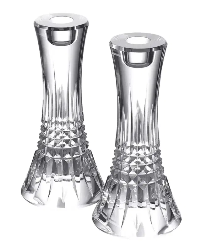 Waterford Crystal Lismore Diamond Candlesticks, Set of 2