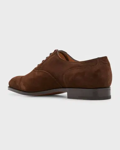 John Lobb Men's Hartland Brogue Suede Oxfords | Thumbnail 3
