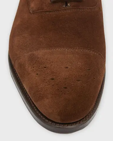 John Lobb Men's Hartland Brogue Suede Oxfords | Thumbnail 5