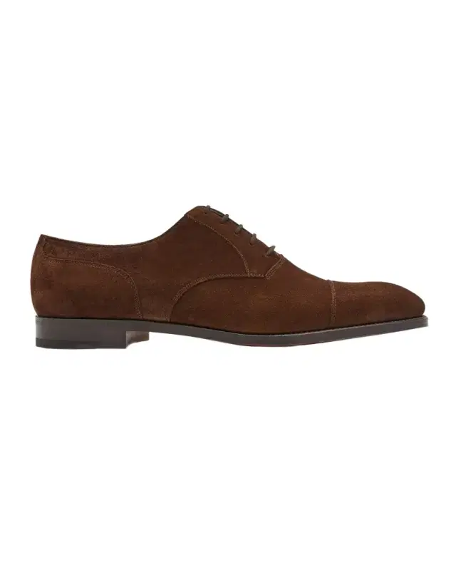 John Lobb Men's Hartland Brogue Suede Oxfords
