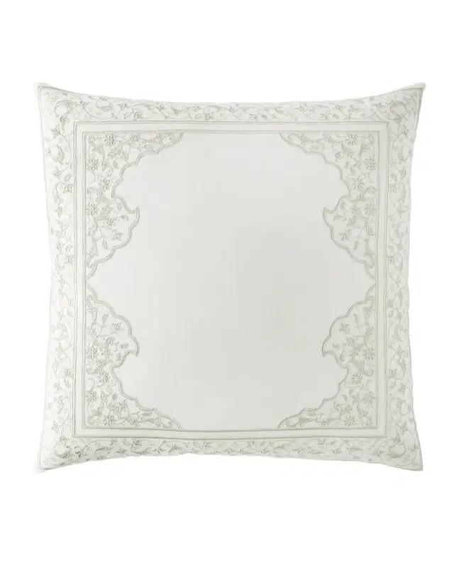 Callisto Home Glyes Euro Sham with Floral Border