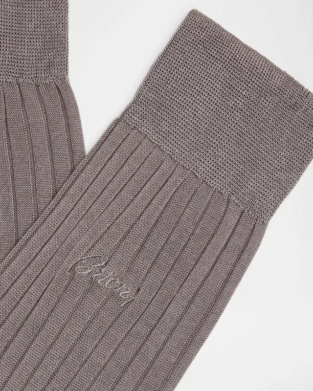 Men 's Ribbed Cotton Crew Socks