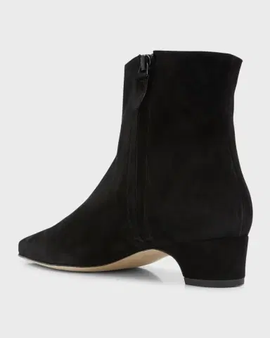 Manolo Blahnik Tolarc Suede Zip Ankle Booties | Thumbnail 17 Manolo Blahnik Tolarc Suede Zip Ankle Booties | Thumbnail 17