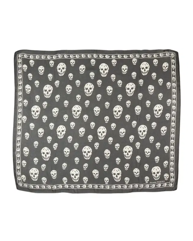 McQueen Skull Wool Scarf