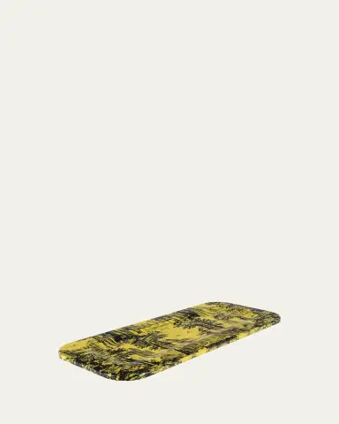 Fornasetti Tray 25X60cm - Giardino Settecentesco Black Yellow | Thumbnail 3