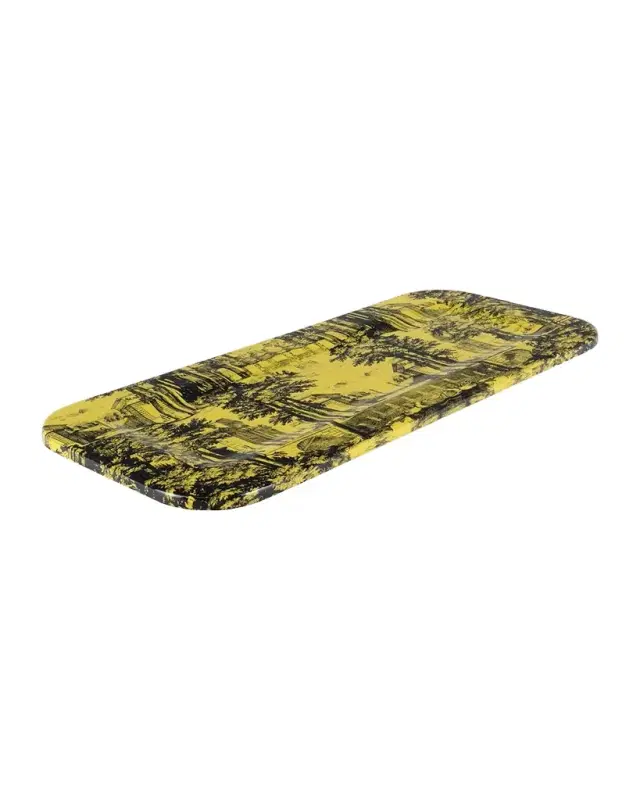 Tray 25X60cm - Giardino Settecentesco Black Yellow