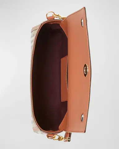 Burberry Note Small Check Top-Handle Bag | Thumbnail 2 Burberry Note Small Check Top-Handle Bag | Thumbnail 2