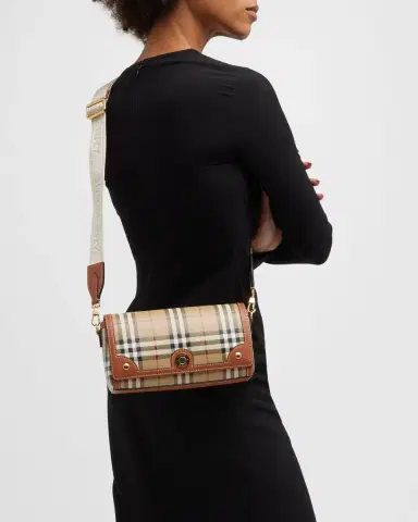 Burberry Note Small Check Top-Handle Bag | Thumbnail 3 Burberry Note Small Check Top-Handle Bag | Thumbnail 3