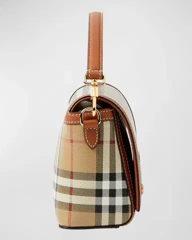 Burberry Note Small Check Top-Handle Bag | Thumbnail 7 Burberry Note Small Check Top-Handle Bag | Thumbnail 7