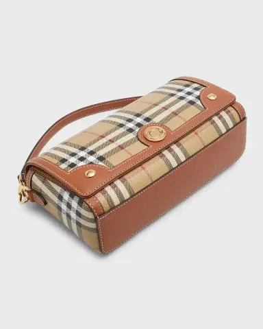 Burberry Note Small Check Top-Handle Bag | Thumbnail 8 Burberry Note Small Check Top-Handle Bag | Thumbnail 8
