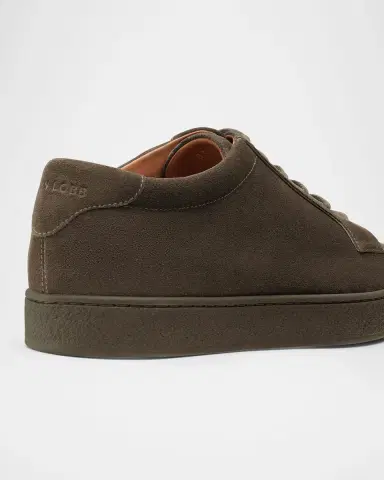 John Lobb Men's Molton Suede Low-Top Sneakers | Thumbnail 3 John Lobb Men's Molton Suede Low-Top Sneakers | Thumbnail 3