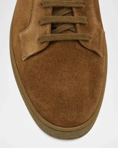 John Lobb Men's Molton Suede Low-Top Sneakers | Thumbnail 5 John Lobb Men's Molton Suede Low-Top Sneakers | Thumbnail 5