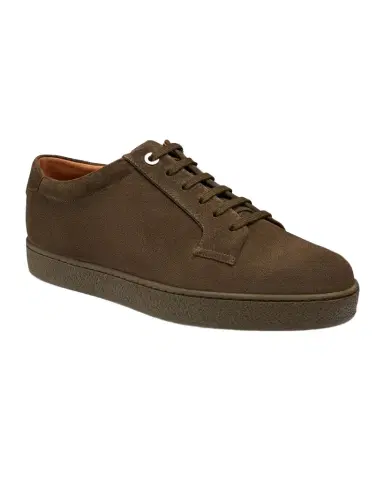 John Lobb Men's Molton Suede Low-Top Sneakers | Thumbnail 1 John Lobb Men's Molton Suede Low-Top Sneakers | Thumbnail 1