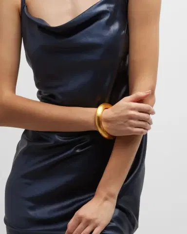 NEST Jewelry 24K Gold-Plated Bangle Bracelet | Thumbnail 5