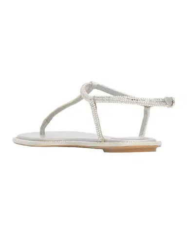 René Caovilla Strass T-Strap Thong Sandals | Thumbnail 1