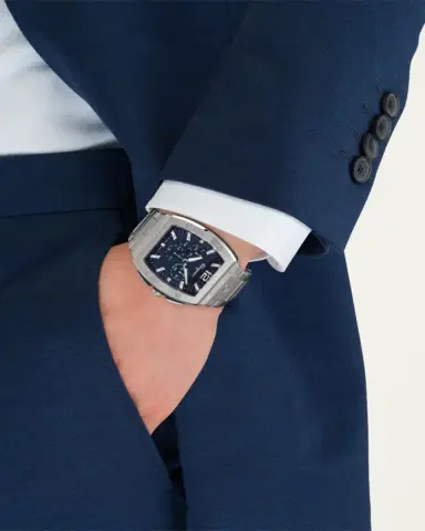 Ferragamo F-80 Tonneau Chrono Stainless Steel Bracelet Watch | Thumbnail 2 Ferragamo F-80 Tonneau Chrono Stainless Steel Bracelet Watch | Thumbnail 2