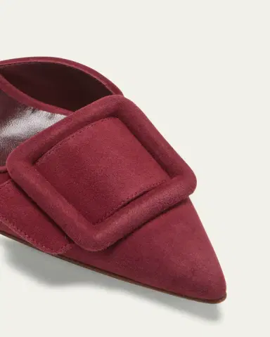 Manolo Blahnik Maysli Suede Buckle Halter Pumps | Thumbnail 13 Manolo Blahnik Maysli Suede Buckle Halter Pumps | Thumbnail 13
