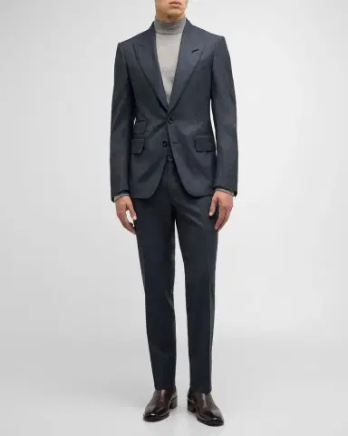 Tom Ford Men's Shelton Micro-Hopsack Suit | Thumbnail 6 Tom Ford Men's Shelton Micro-Hopsack Suit | Thumbnail 6
