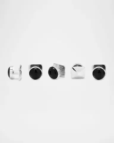 Cufflinks, Inc. Men 's Black Onyx Cufflink 5-Stud Set | Thumbnail 2