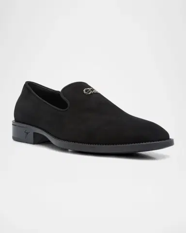 Giuseppe Zanotti Men 's Sorrento 15 Suede Loafers | Thumbnail 2