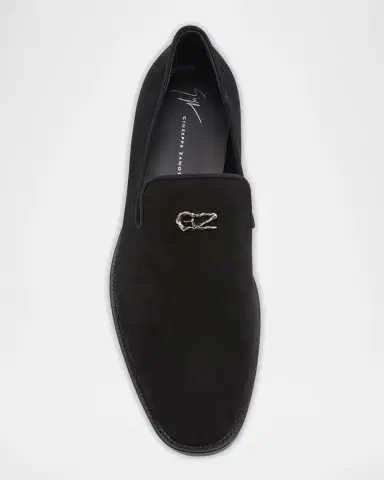 Giuseppe Zanotti Men 's Sorrento 15 Suede Loafers | Thumbnail 4