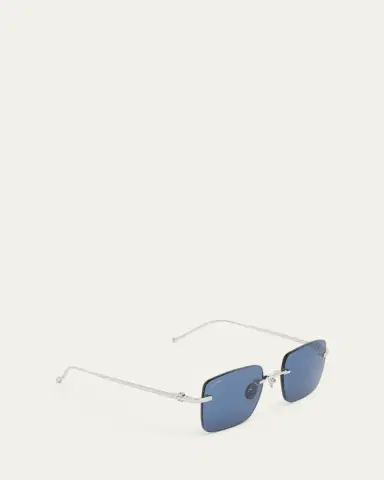 Cartier Men's Rimless Rectangle Metal Sunglasses | Thumbnail 3 Cartier Men's Rimless Rectangle Metal Sunglasses | Thumbnail 3