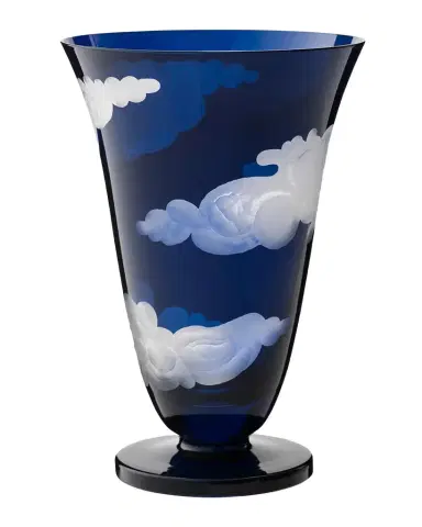 Jonathan Hansen Cobalt Crystal Stemless Champagne Flute | Thumbnail 1