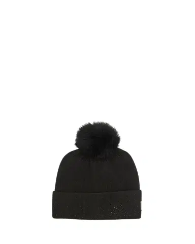 Gorski Embellished Toscana Lamb Pom Knit Beanie | Thumbnail 1