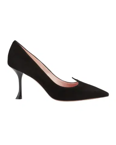 Roger Vivier I Love Vivier Heart-Shaped Suede Pumps | Thumbnail 1