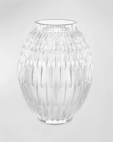Lalique Plumes Clear Crystal Vase | Thumbnail 3 Lalique Plumes Clear Crystal Vase | Thumbnail 3