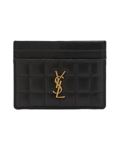 Saint Laurent Cassandre YSL Card Case in Quilted Smooth Leather | Thumbnail 1