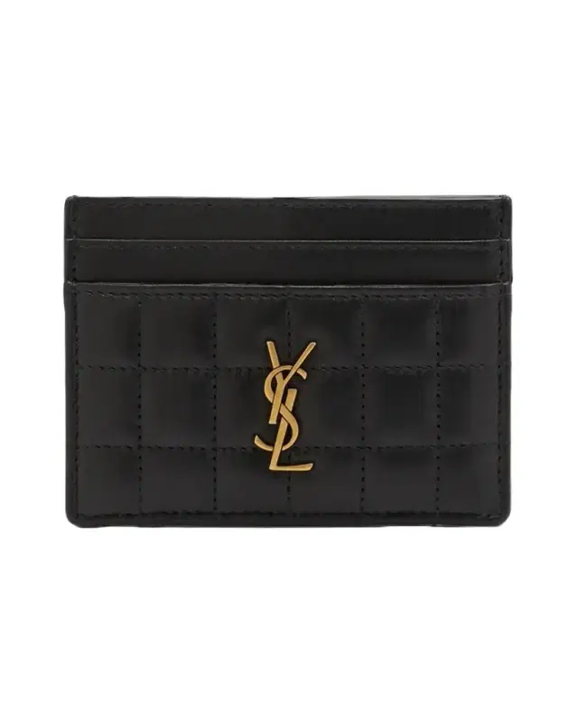 Cassandre YSL Card Case in Quilted Smooth Leather