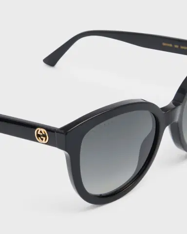 Gucci Polarized Round Acetate Sunglasses | Thumbnail 4 Gucci Polarized Round Acetate Sunglasses | Thumbnail 4