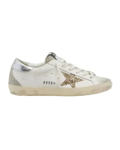 Golden Goose Super-Star Leather Glitter Low-Top Sneakers | Thumbnail 1 Golden Goose Super-Star Leather Glitter Low-Top Sneakers | Thumbnail 1