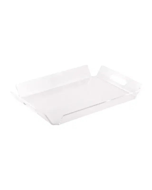 Bey-Berk Unisex Hampton Clear Acrylic Tray