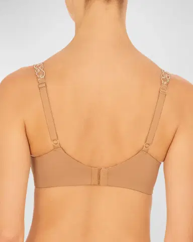 Natori Pure Luxe Lace-Trim Push-Up Bra | Thumbnail 2
