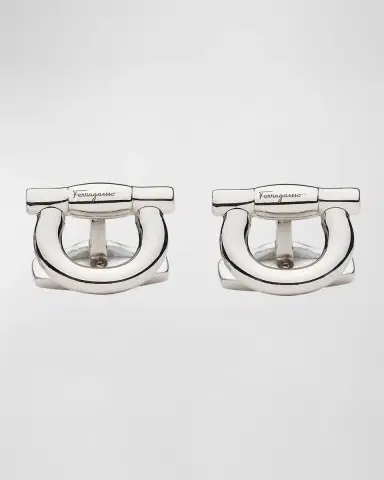Ferragamo Men 's Gancini Cufflinks | Thumbnail 3