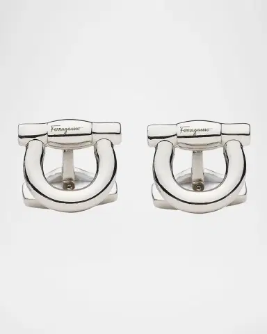 Ferragamo Men 's Gancini Cufflinks | Thumbnail 5