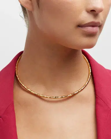 NEST Jewelry Hammered Gold Collar | Thumbnail 1