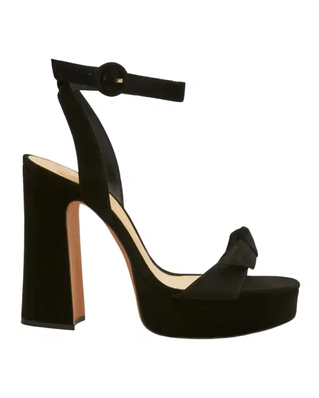 Clarita Curve Suede Platform Sandals