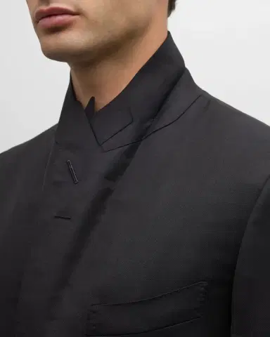 TOM FORD Men's Wool-Silk Master Twill Suit | Thumbnail 7