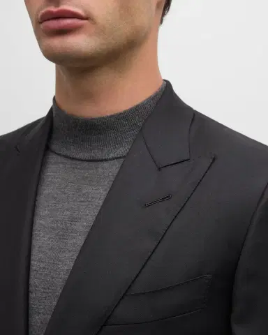 TOM FORD Men's Wool-Silk Master Twill Suit | Thumbnail 1