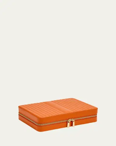 Wolf Maria Large Quilted Zip Jewelry Case | Thumbnail 2