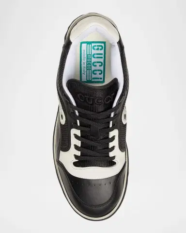 Gucci Men's Embroidered GG Low-Top Sneakers | Thumbnail 3 Gucci Men's Embroidered GG Low-Top Sneakers | Thumbnail 3