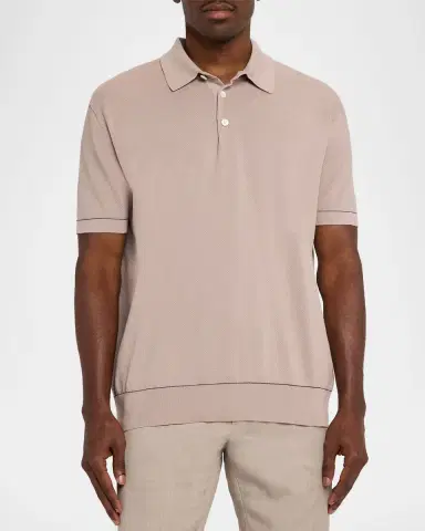 Brioni Men's Sea Island Polo Shirt | Thumbnail 12