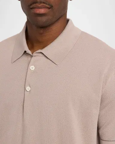 Brioni Men's Sea Island Polo Shirt | Thumbnail 14